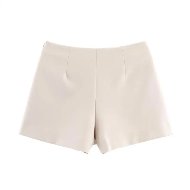 Asymmetrical Short Skirts for Women Spring Autumn Fashion Mini Solid Color Skirt Shorts American Daily Commute All-Match Skirts