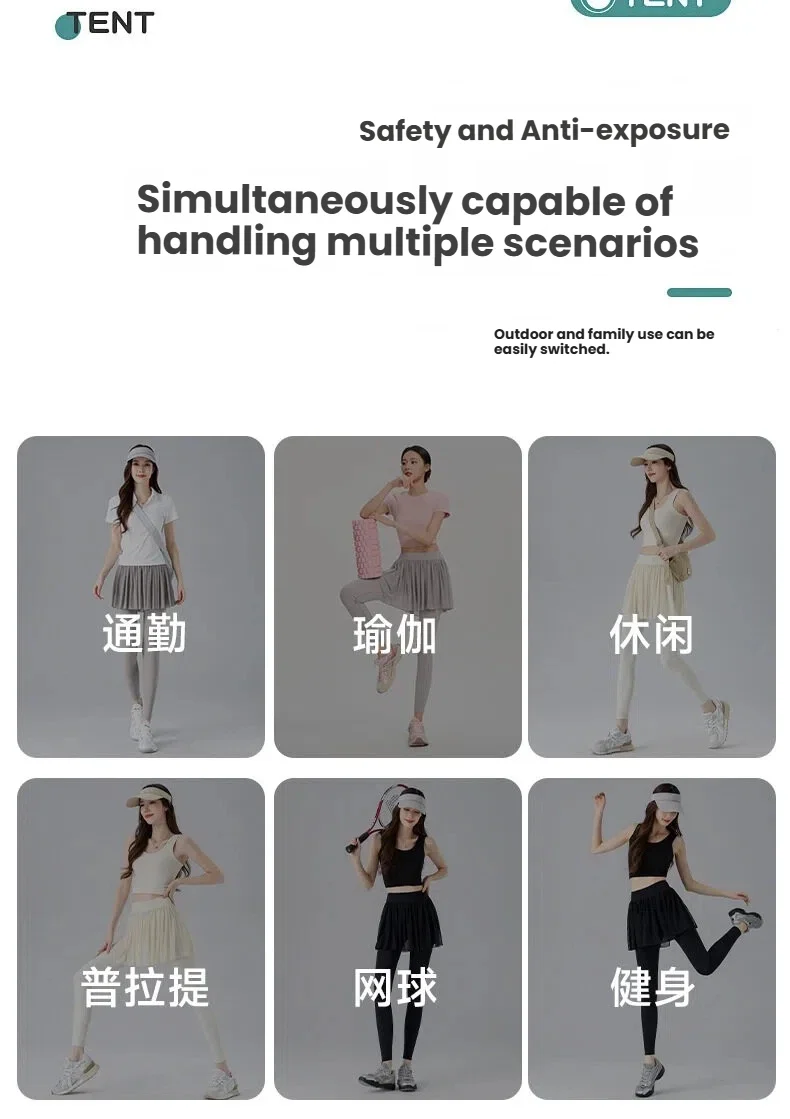 High Waist Tennis Skirt Pants Tummy Control Pleated Skirts Women Summer Yoga Gym Casual Mesh Layered Skirt Woman Clothing