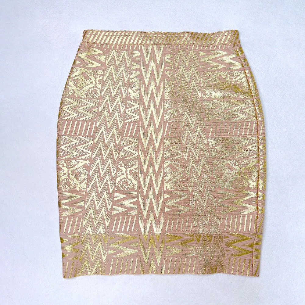 BEAUKEY Sexy Black  Metallic Leather Bandage Skirt Geometric 2022 For Women Mini Bodycon High Waist Skirt