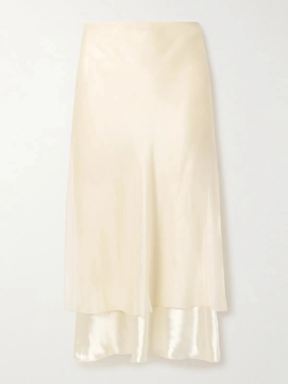 Trendix Gold Satin Midi Skirt For Women Street High Waist Patchwork Mesh Long Skirt Femme 2025 Winter Party Club Sexy Slim Skirt