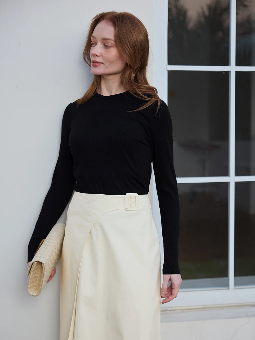 AP SS26 Women Elegant Buckle Skirt Fashion