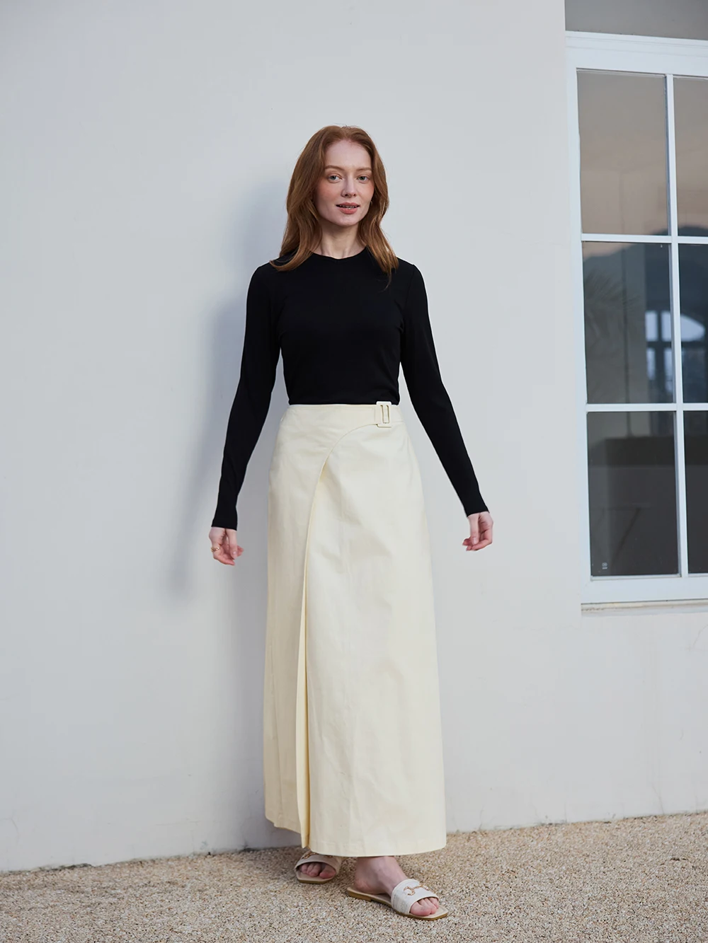 AP SS26 Women Elegant Buckle Skirt Fashion