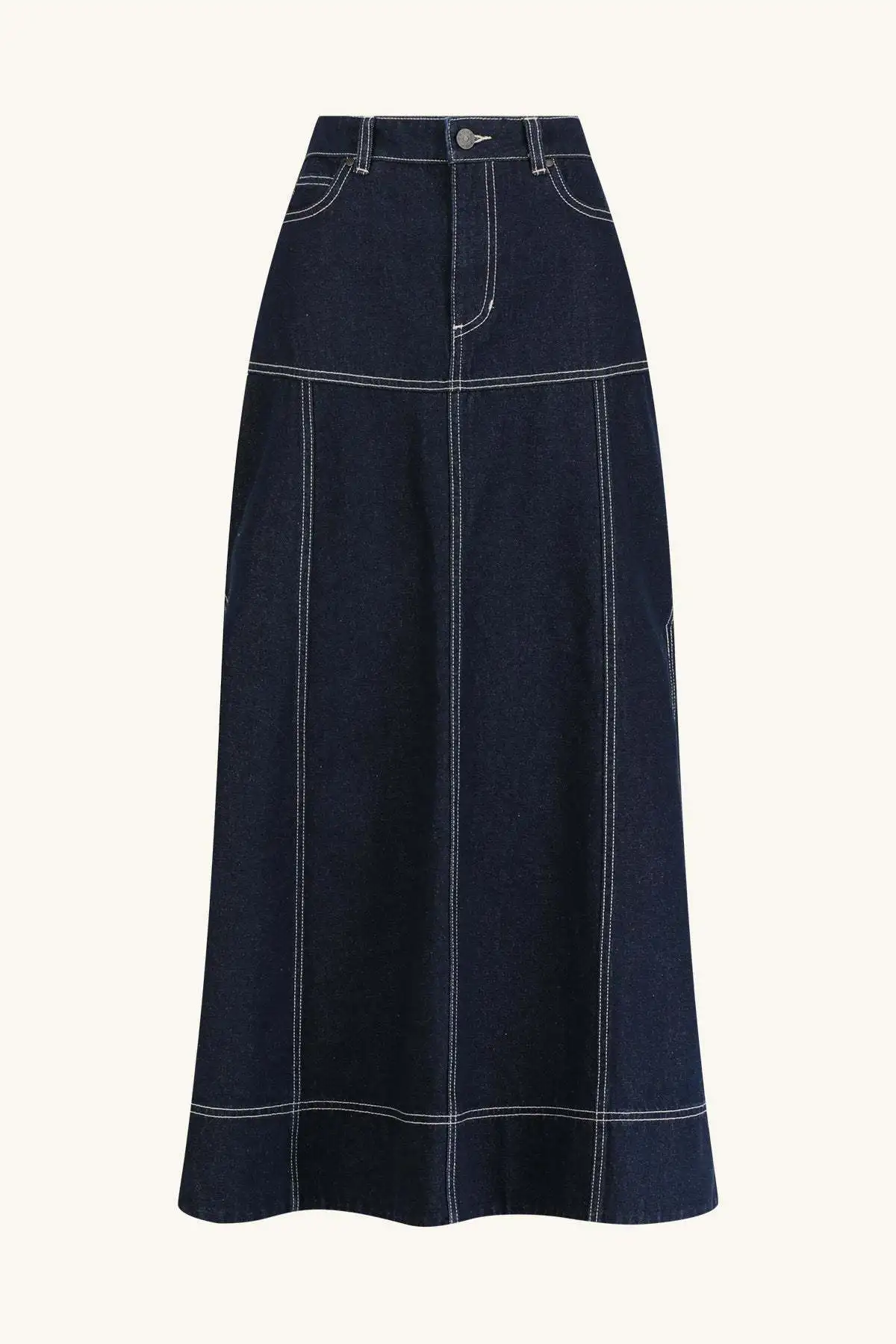 2025 foreign trade women's clothing casual pocket short-sleeved shirt split skirt denim two-piece set 5-031101