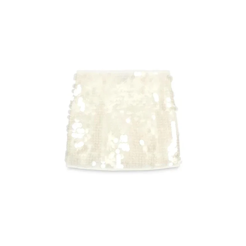 Sexy Sequin Mini Skirts Women Slim High Street Fashion Chic Shiny Skirt Female 2026 Spring Summer New Beach Holiday Skirts Lady