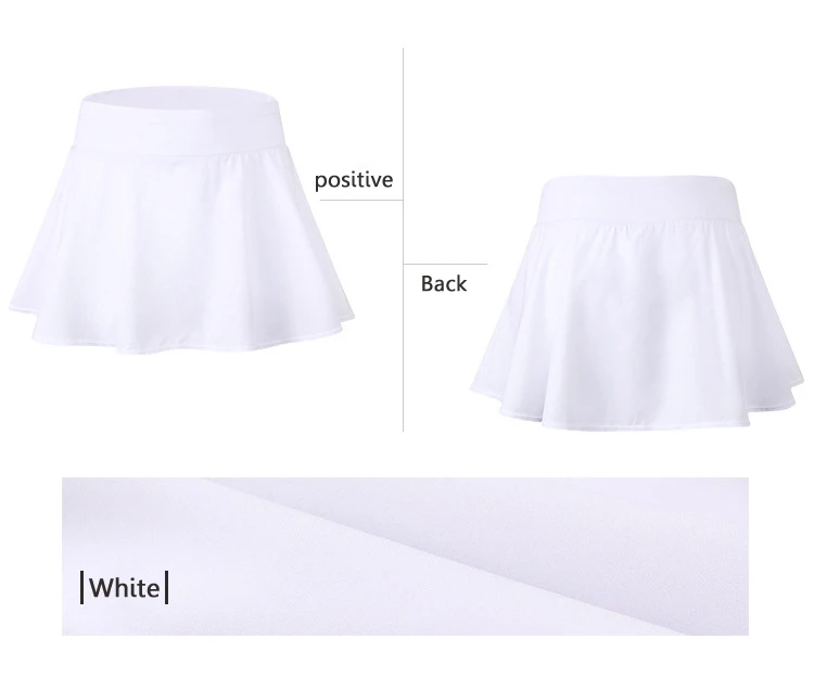 2020 Sports Tennis Skorts Fitness Short Skirt Badminton breathable Quick drying Women Sport Anti Exposure Tennis Skirt