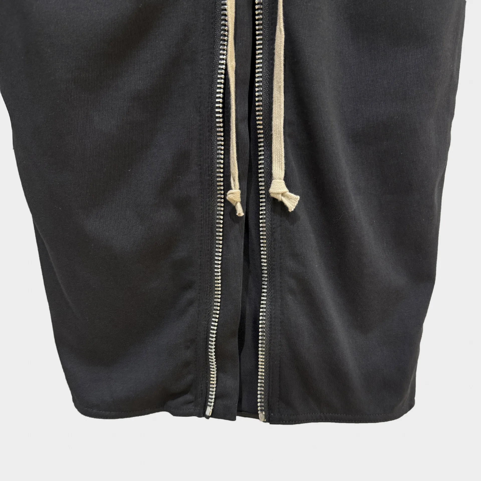 High Street RO Skirt Women's Zipper Double Opening High Waist Drawstring High Elasticity Slimming Effect Fashionable Slim Skirts