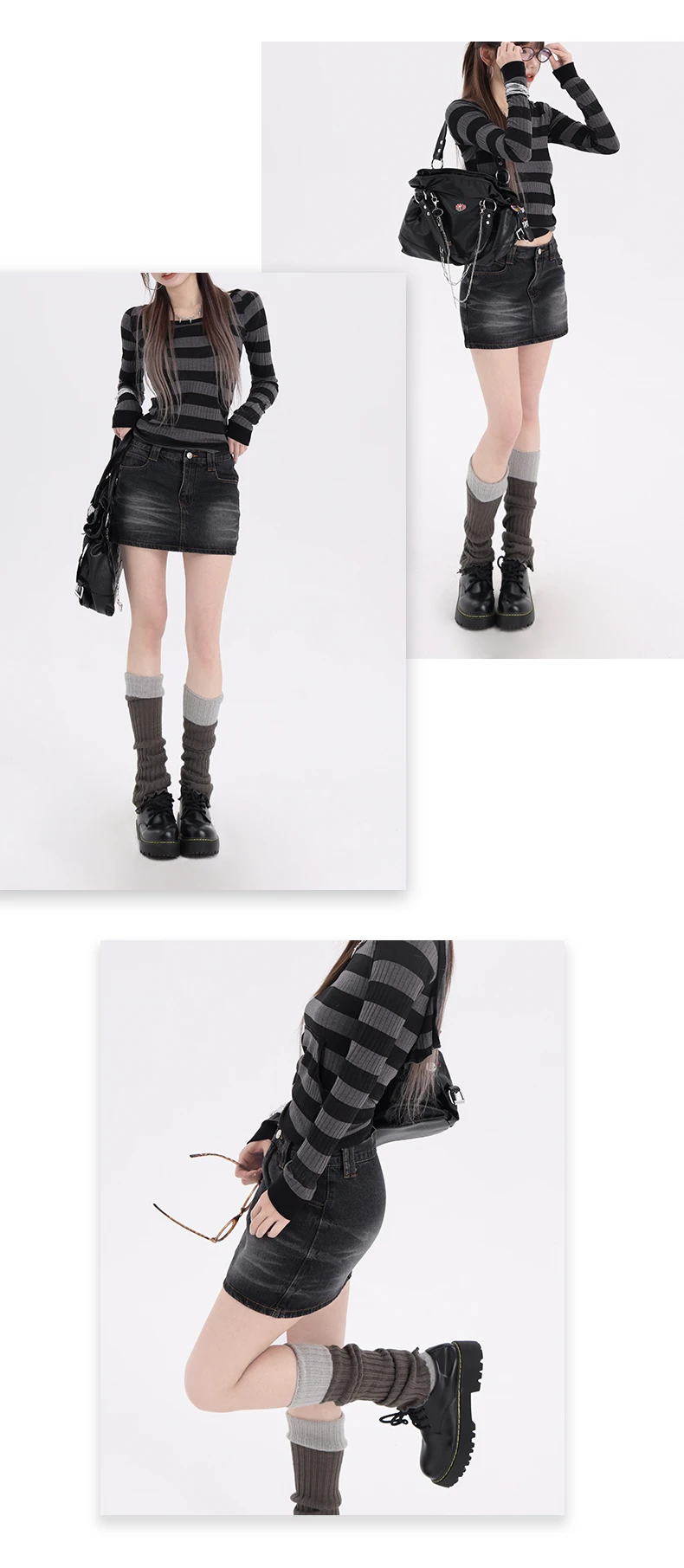 GUUZYUVIZ-Women's Retro Denim Mini Skirt, High Waist, Straight Bodycon, Jeans Skirts, Female Clothes, Y2K Streetwear, Summer