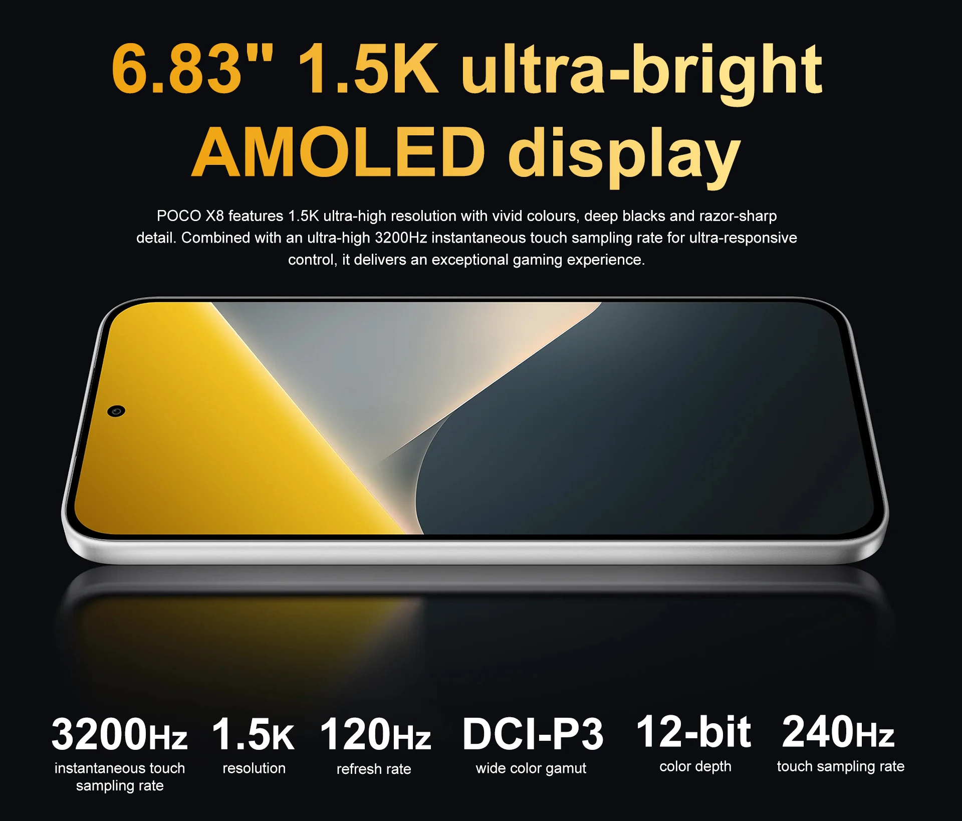 Global Version POCO X8 5G Smartphone Snapdragon 6s Gen 4 8340mAh Battery 67W 6.83" 1.5K Display 50MP Camera NFC Cellphone