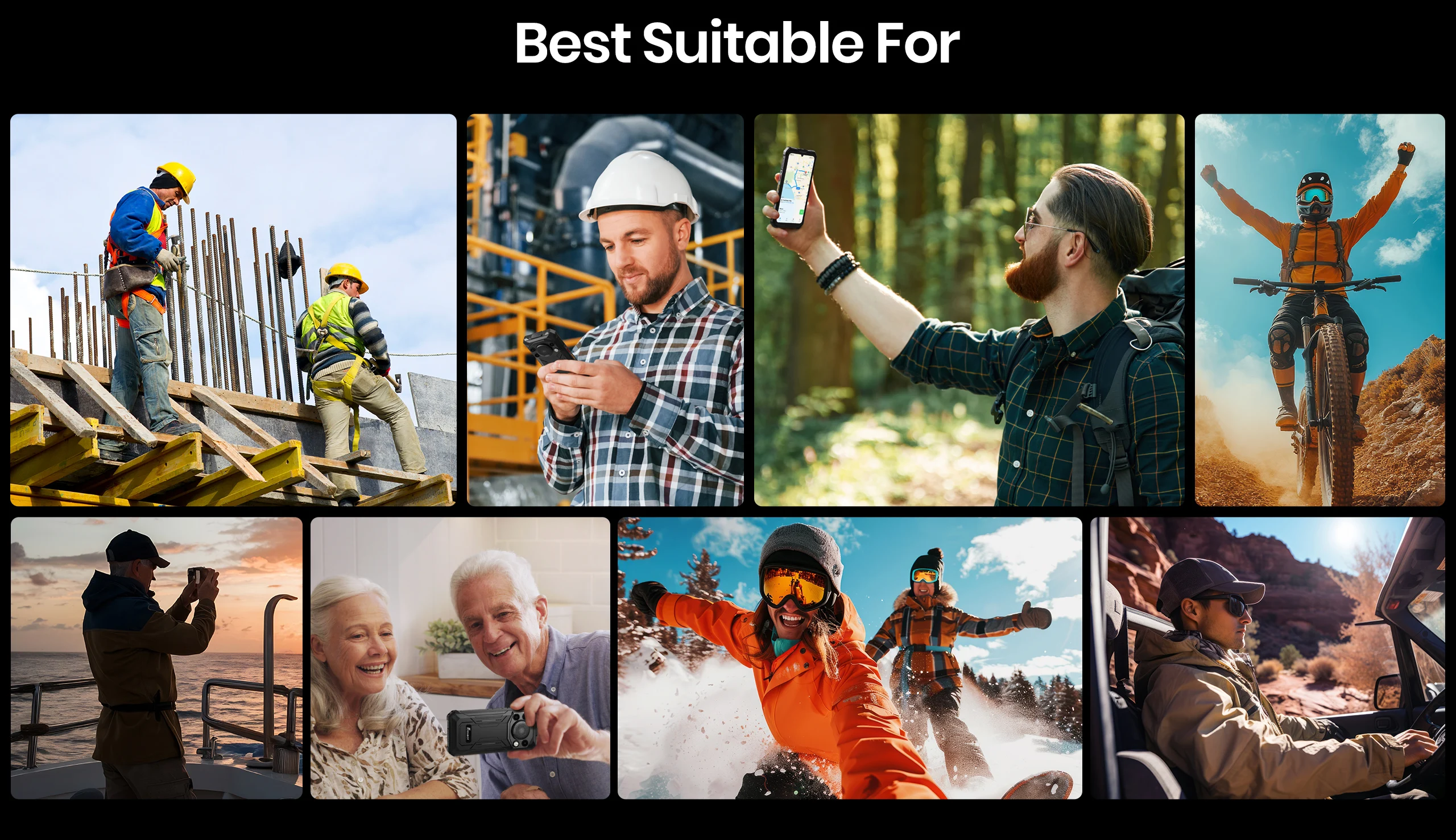 [World Premiere] Fossibot F110 Pro 5G Rugged Smartphone Android15 20GB(8+12)+128GB 10000mAh 20W Phone 6.745" HD+ 50MP+8MP NFC