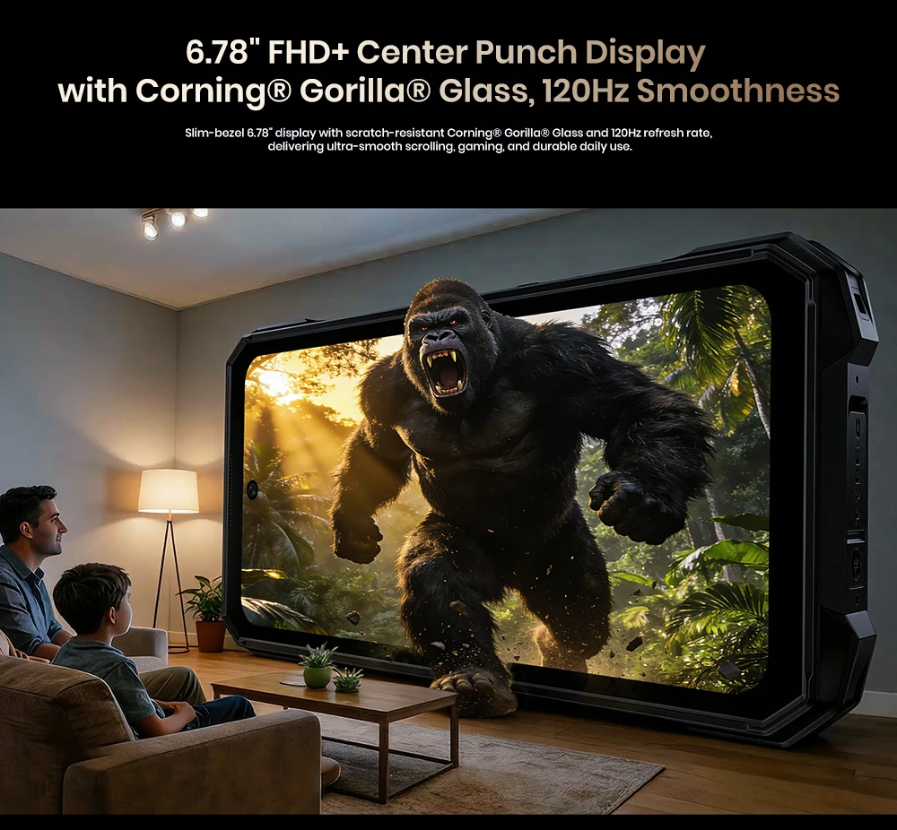 FOSSiBOT F115 UItra 36GB(12+24)RAM+256GB Android 16 20000mAh 64MP Night Vision Camera World's First Triple Vision Rugged Phone