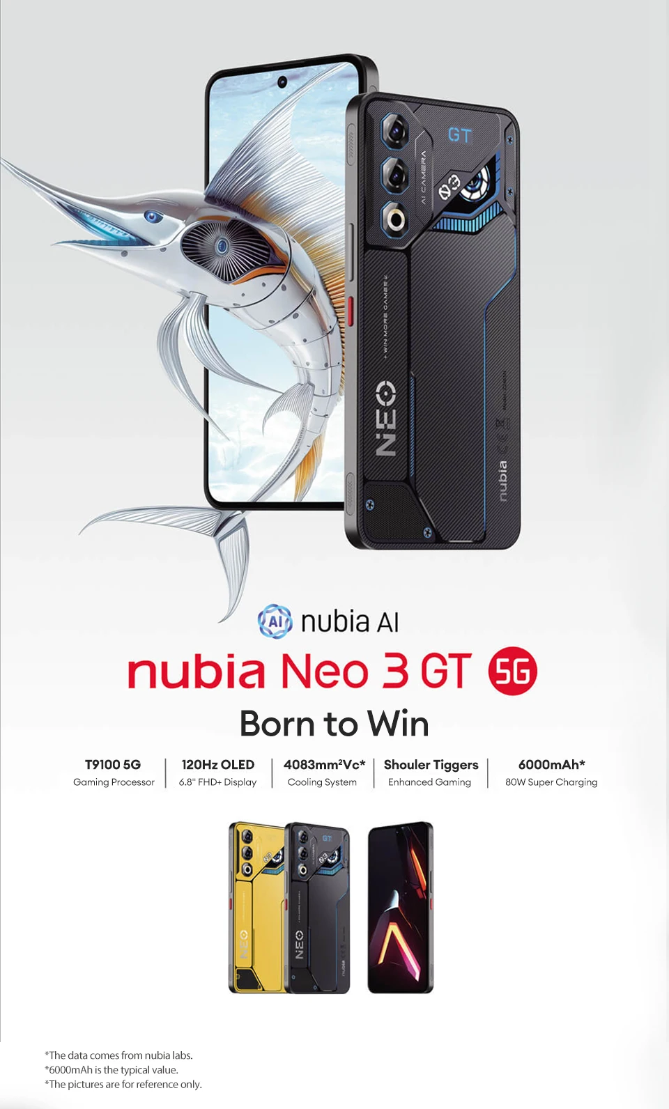 Global Version Nubia Neo 3GT 5G 120Hz 6000mAh