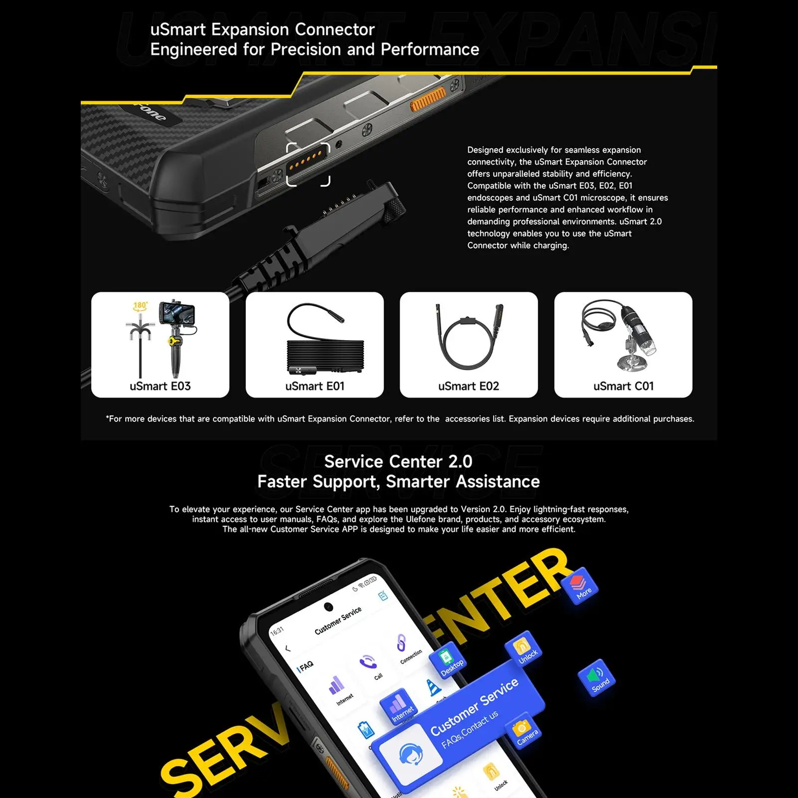Ulefone Armor 30 Rugged Phone 24GB+512GB 6.95" FHD Versatile LED 12800mAh Android 15 64MP Camera 66W Global Version Smartphone
