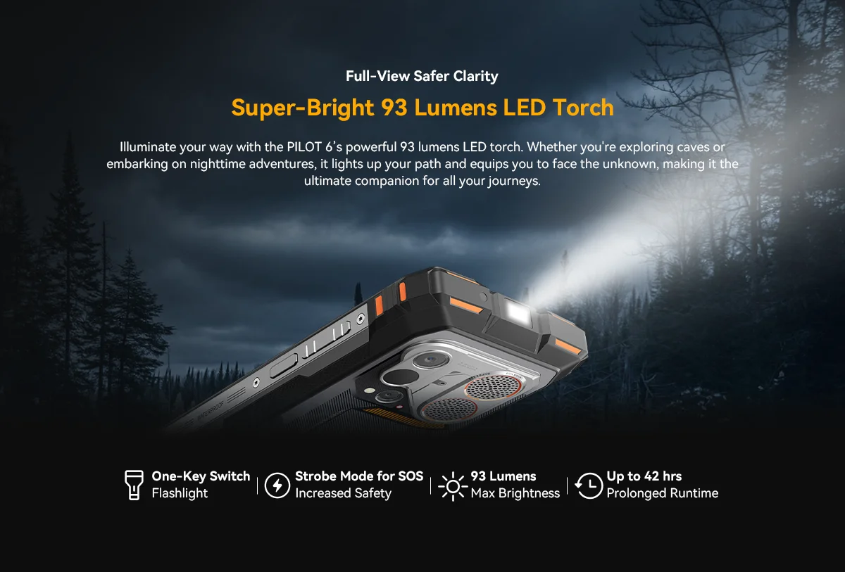 Blackview Oscal Pilot 6 Thermal Rugged Phone 12GB+256GB Night Vision Camera 6.67" Android 16 MediaTek MT8781 Helio G100 4G NFC