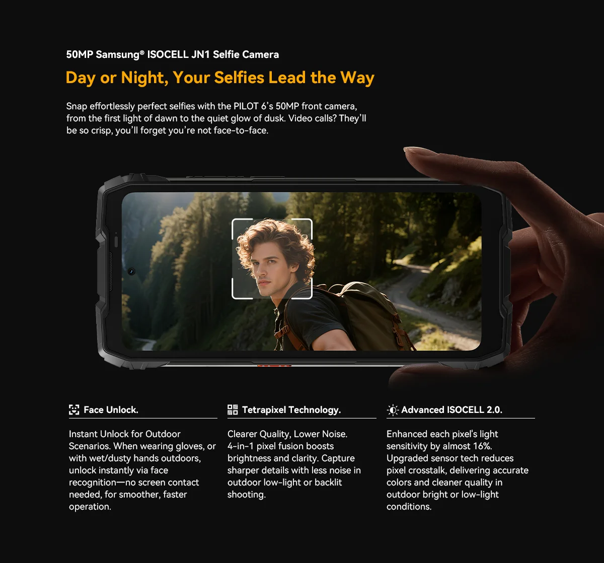 Blackview Oscal Pilot 6 Thermal Rugged Phone 12GB+256GB Night Vision Camera 6.67" Android 16 MediaTek MT8781 Helio G100 4G NFC