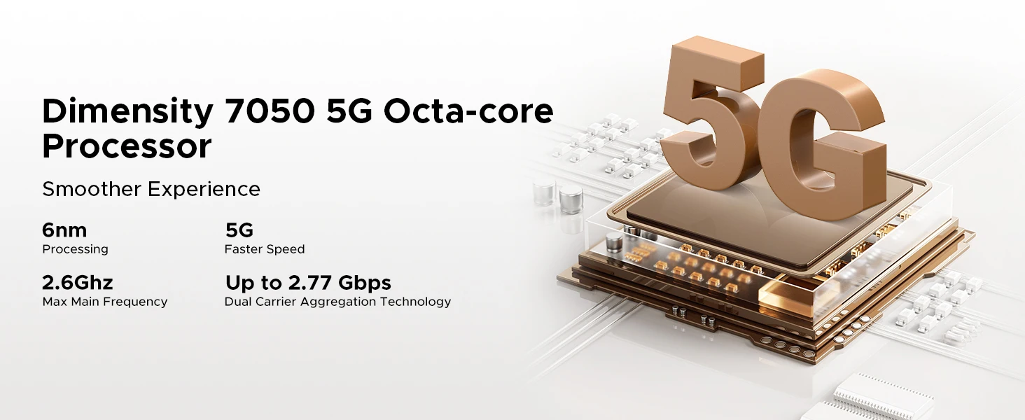 DOOGEE Blade20 Turbo 5G Rugged Phone 32GB 256GB 6.6'' HD+ Dimensity 7050 Android 15 Gemini Al 10300mAh Battery NFC Smartphone