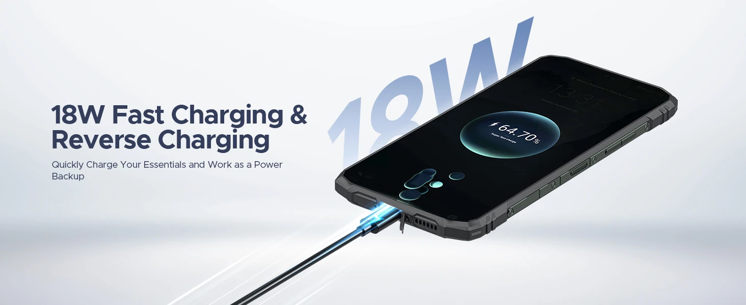 DOOGEE Blade10 Ultra Energy Rugged Phone 36GB+128GB 6150mAh Battery 6.56” HD+ Screen UNISOC T7250 50MP Camera NFC Android 16 Smartphone
