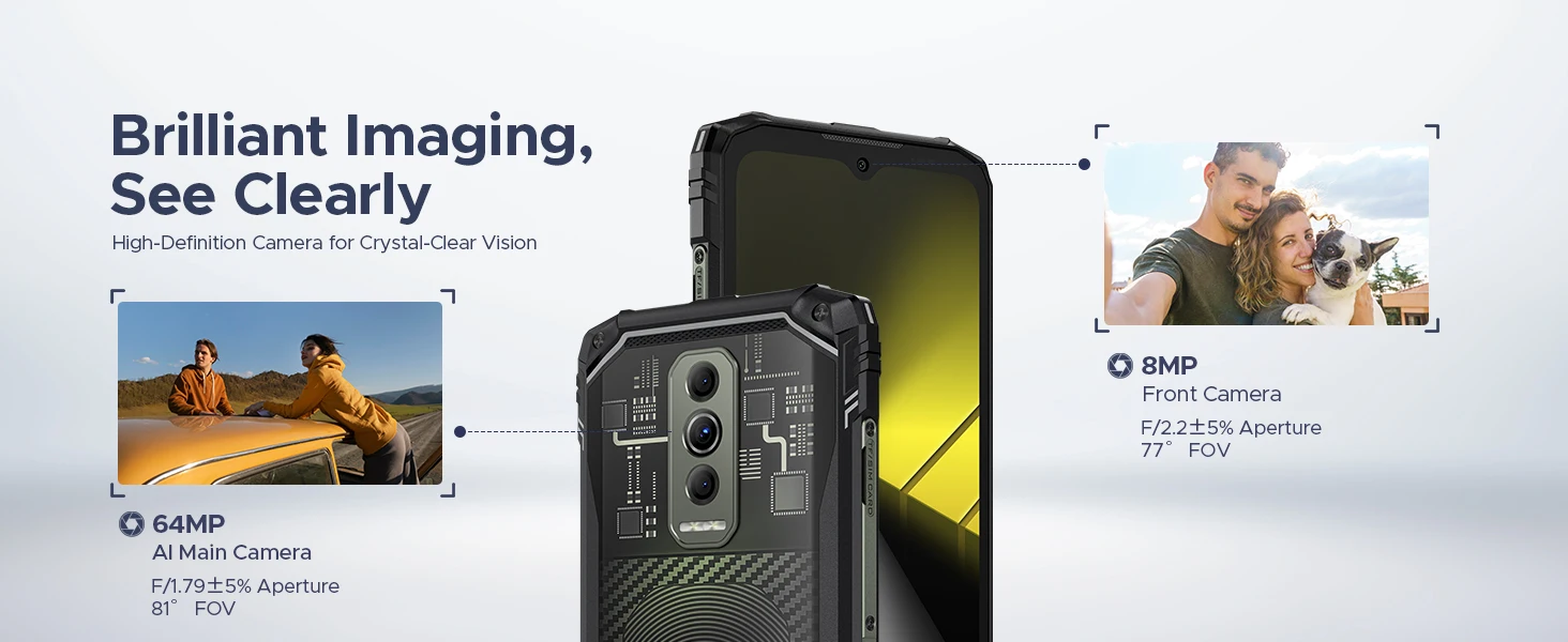 DOOGEE Blade10 Ultra Energy Rugged Phone 36GB+128GB 6150mAh Battery 6.56” HD+ Screen UNISOC T7250 50MP Camera NFC Android 16 Smartphone