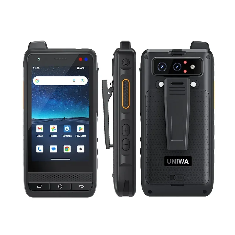 UNIWA F400 Rugged Smartphone 4G Walkie Talkie Long Range Zello PTT Communication Radio Camping Contact Device Wireless Machine