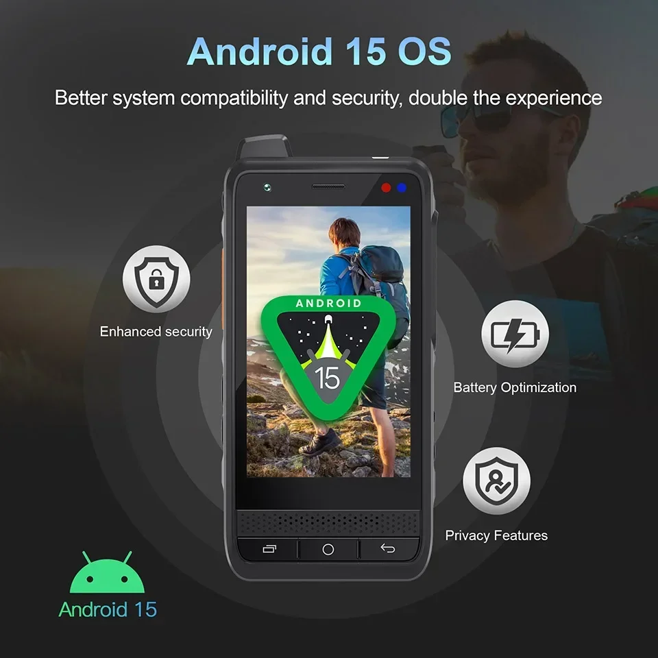 UNIWA F400 Rugged Smartphone 4G Walkie Talkie Long Range Zello PTT Communication Radio Camping Contact Device Wireless Machine