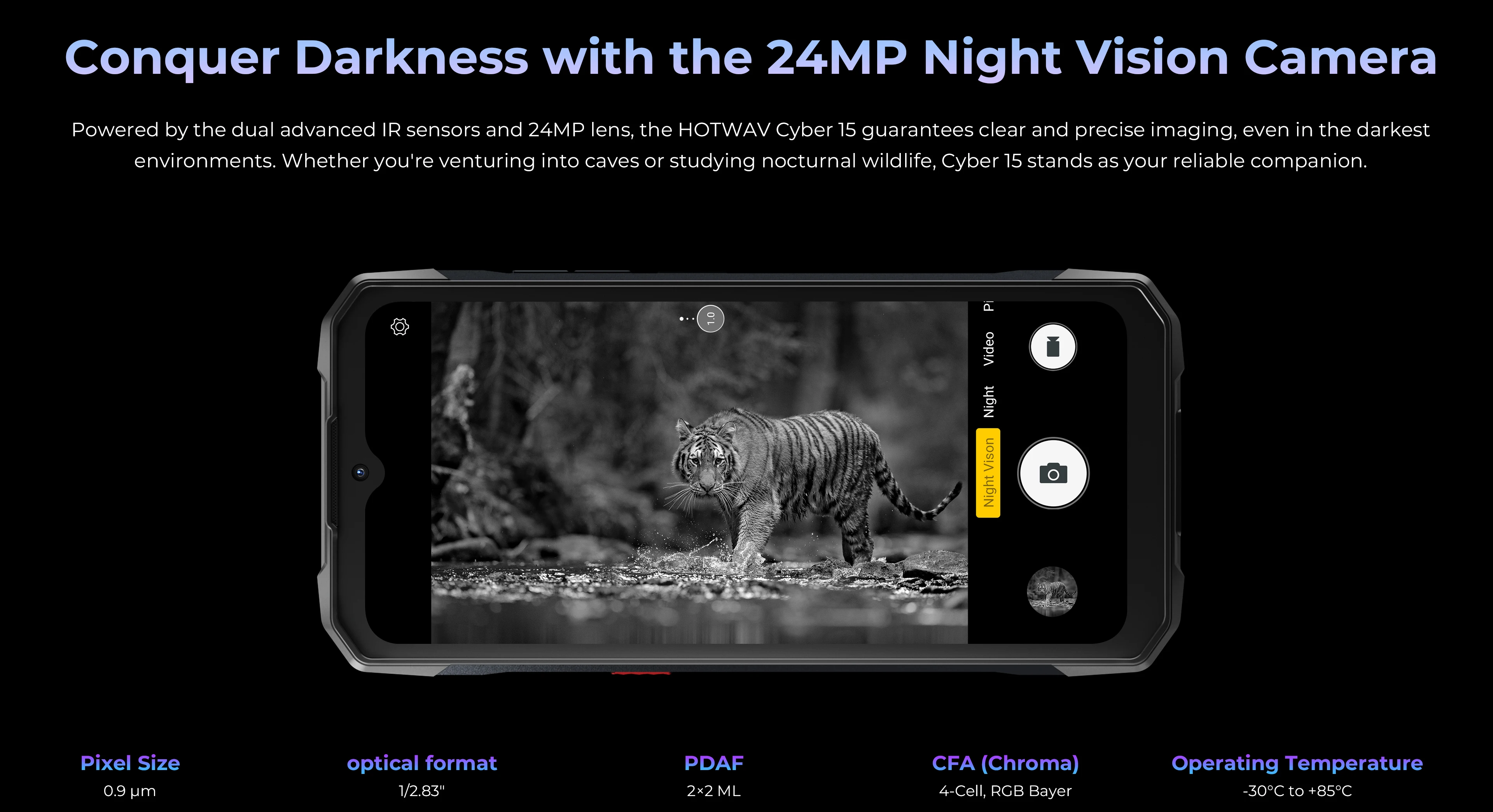 HOTWAV Cyber 15 Rugged Smartphones G99 Gaming Phones 200MP Outdoor Shooting Cellphones On Sale 6.6'' FHD+ 120Hz 12GB 256GB