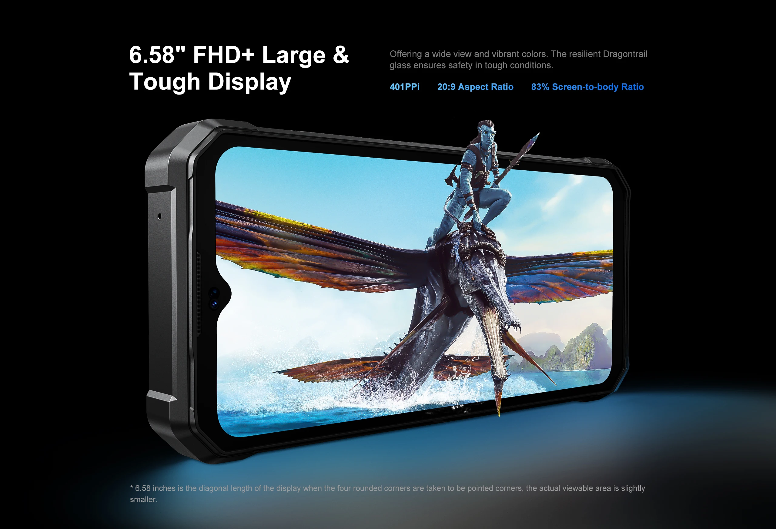 FOSSiBOT F106 PRO 15GB(8+7) 256GB Rugged 12000mAh 3W Camping Light 6.58”FHD Android 14 NFC Loud Speaker Global Version