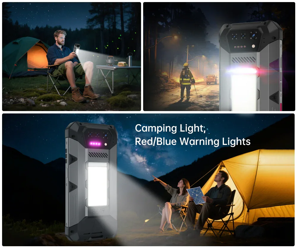 8849 Hike Unihertz Rugged Smartphone 23800mAh 1200Lumens Flashlight 24GB+512GB Expandable 2TB Android14 Two SIM 6.78'' 120Hz