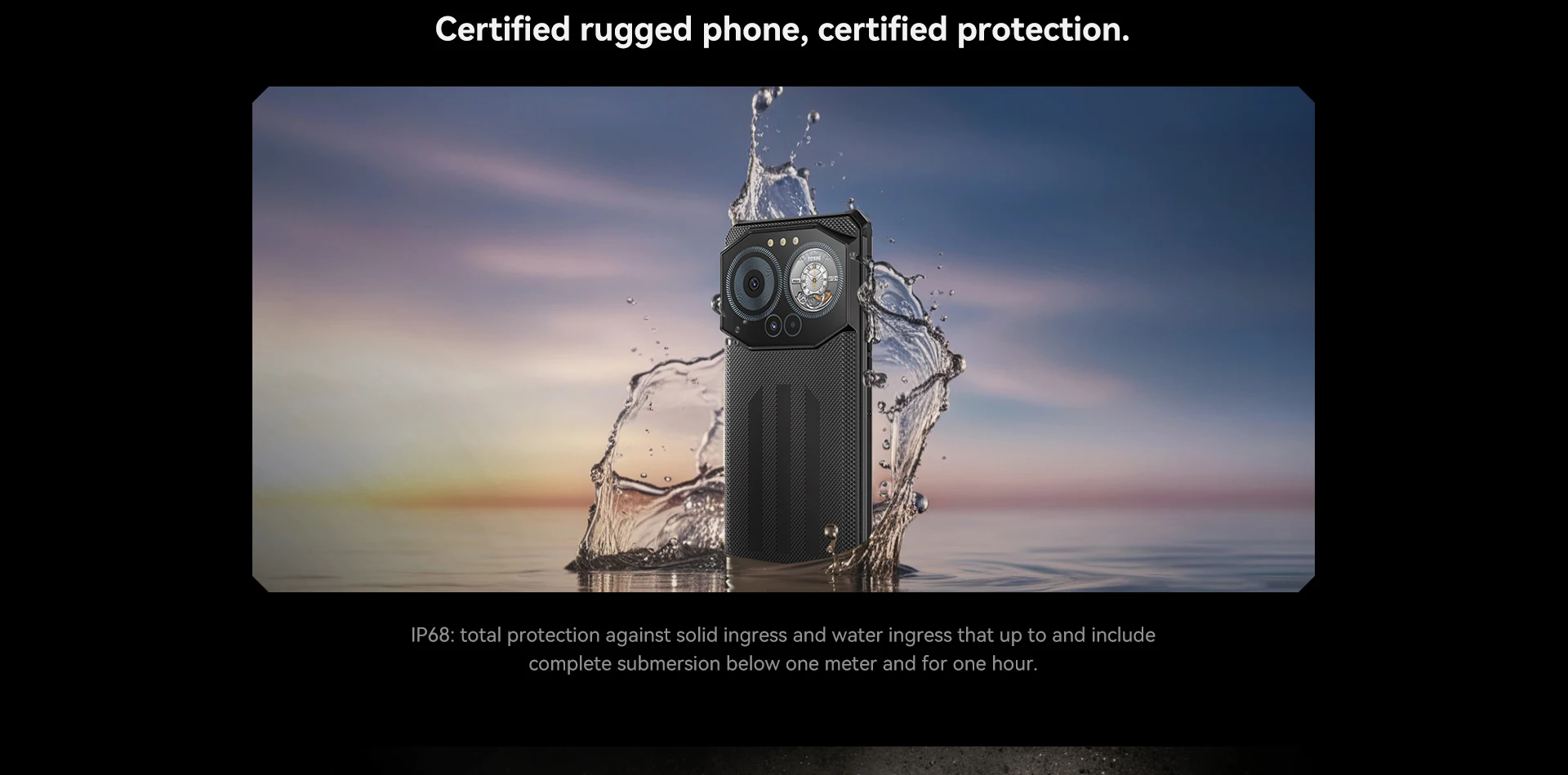 IIIF150 B3C Rugged 16GB 256GB Smartphone Dual Display 50MP Camera 10800mAh Android 14 Ultra-Thin Rugged Phone Global Version