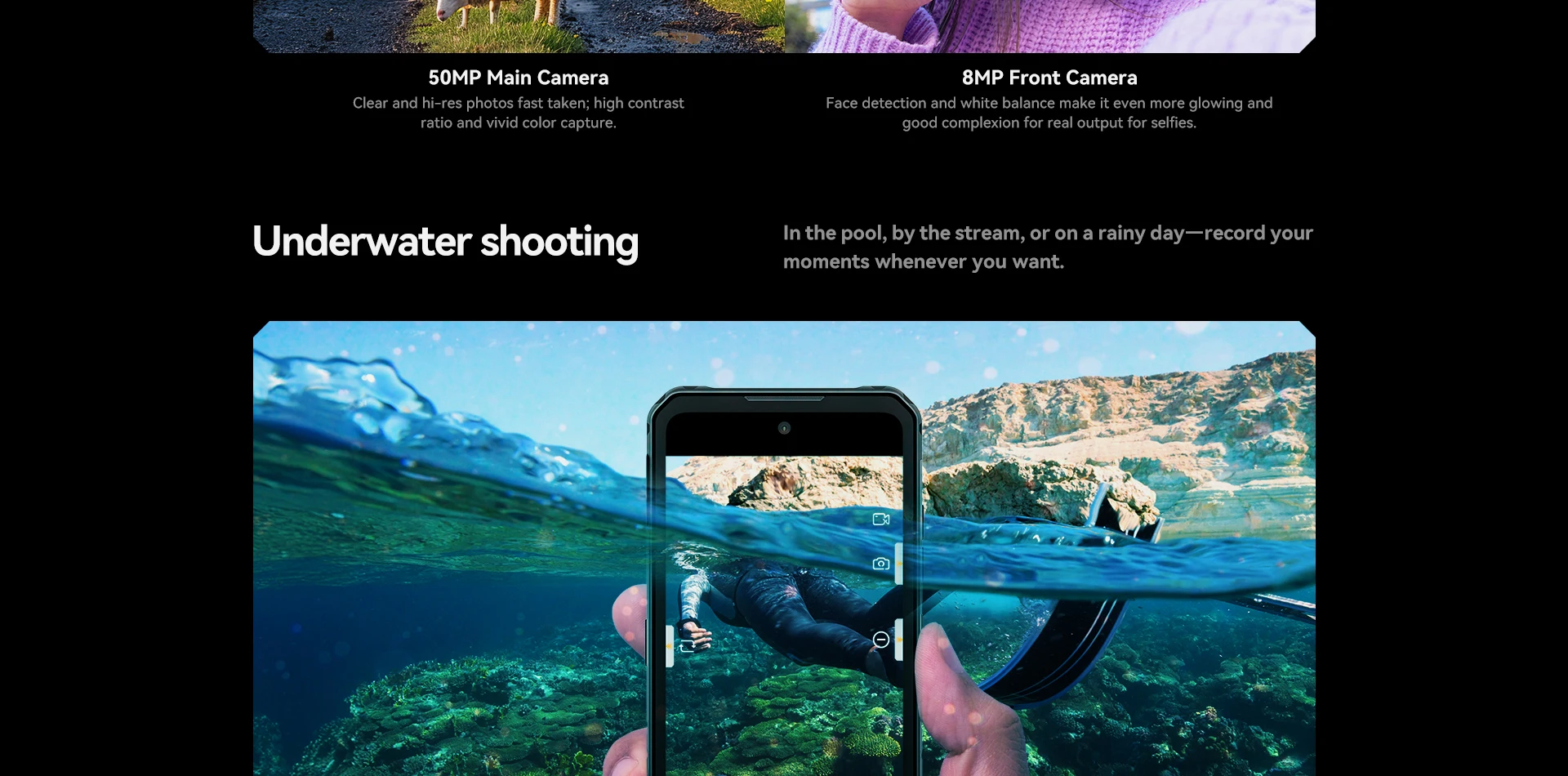 IIIF150 B3C Rugged 16GB 256GB Smartphone Dual Display 50MP Camera 10800mAh Android 14 Ultra-Thin Rugged Phone Global Version
