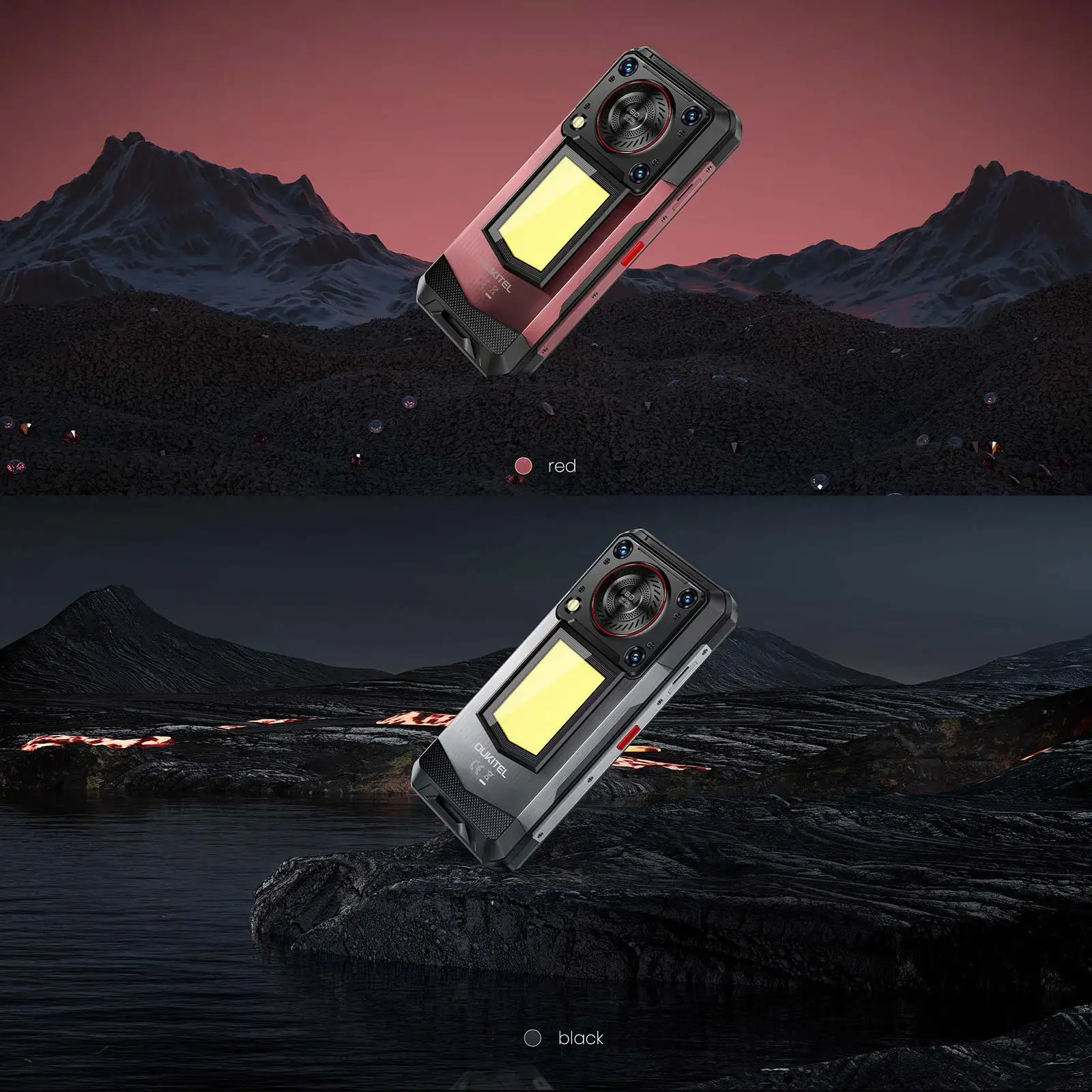 OUKITEL WP56 Rugged Phone 12GB+512GB 6.8“FHD 120Hz 16000mAh 45W 108MP Camera Android 15 Dimensity 7050 NFC 5G Smartphone