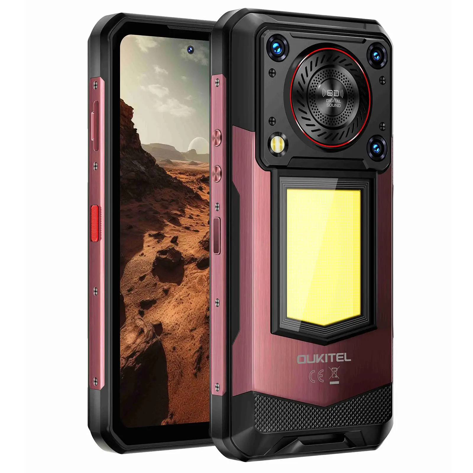 OUKITEL WP56 Rugged Phone 12GB+512GB 6.8“FHD 120Hz 16000mAh 45W 108MP Camera Android 15 Dimensity 7050 NFC 5G Smartphone