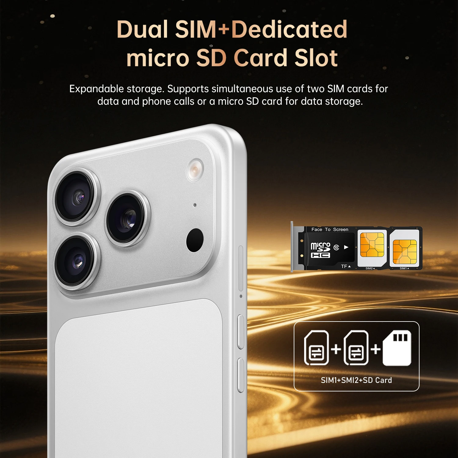New IVMI 17PROMAX Birkenred unlocked mobile phone 6.7-inch 3GB+16GB memory dual-camera Android phone Google Play Bluetooth WiFi