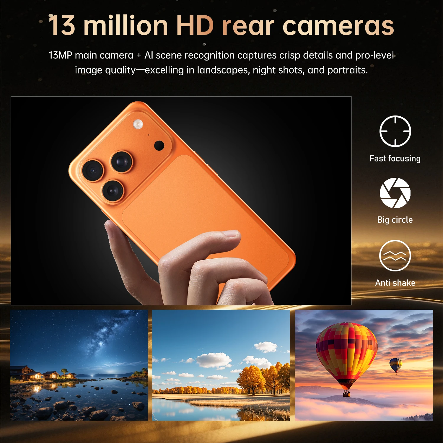 New IVMI 17PROMAX Birkenred unlocked mobile phone 6.7-inch 3GB+16GB memory dual-camera Android phone Google Play Bluetooth WiFi
