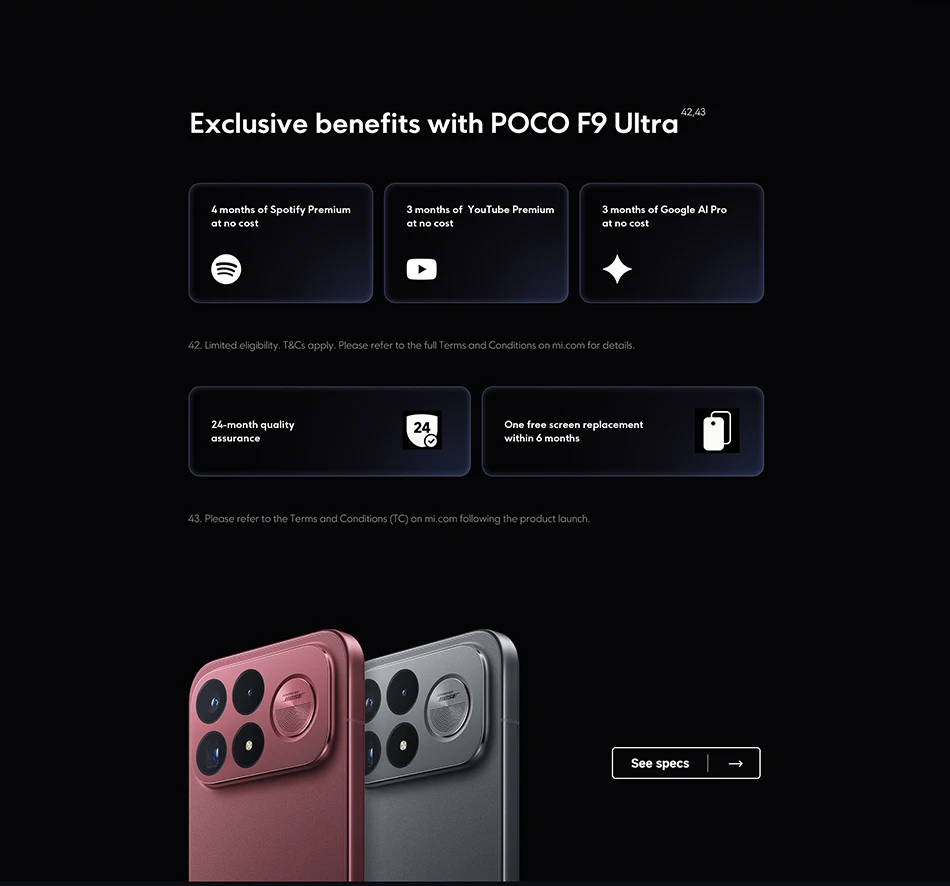 POCO F9 Ultra Smartphone 185Hz Snapdragon® 8 Elite Gen 5 8050mAh Battery 200MP Camera