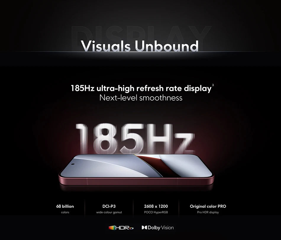 POCO F9 Ultra Smartphone 185Hz Snapdragon® 8 Elite Gen 5 8050mAh Battery 200MP Camera