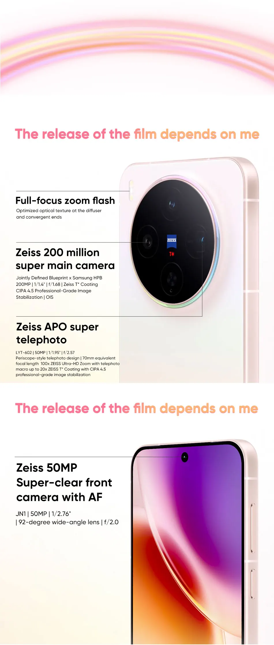Vivo X300 5G Smartphones MediaTek Dimensity 9500 6.31' 120Hz 200MP OIS 6040mAh 90W SuperCharge Support NFC OTA