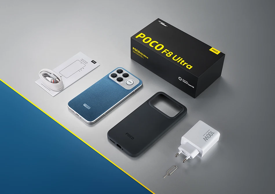 【World Premiere】POCO F8 Ultra Smartphone Snapdragon 8 Elite Gen 5 6500mAh 6.9"120Hz POCO Hyper RGB AMOLED display Supports NFC