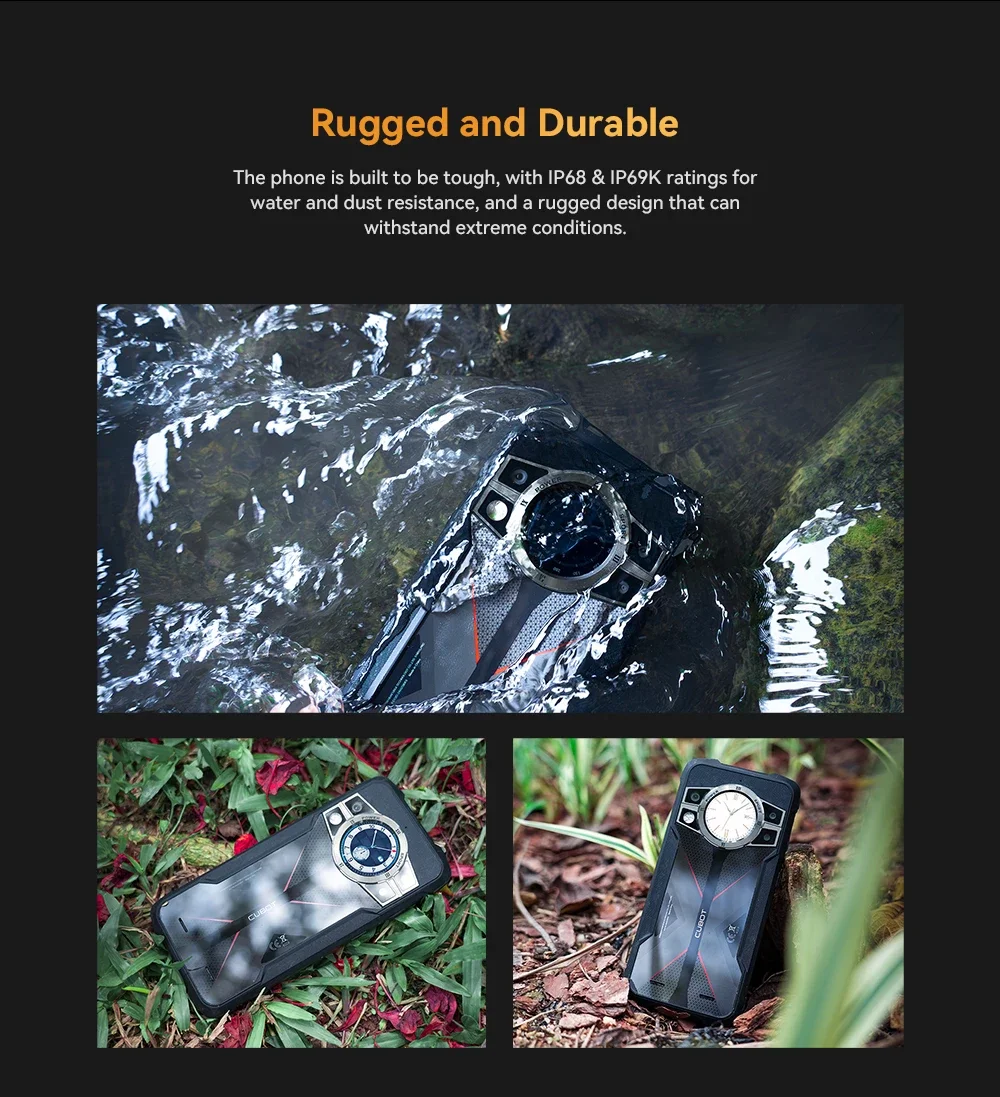 [Shipping From Poland] Cubot KingKong 9 24GB(12+12)+256GB Rugged Smartphone 10600mAh(33W) 6.58"FHD+, 100MP+24MP Night Vision, Shockproof/Waterproof