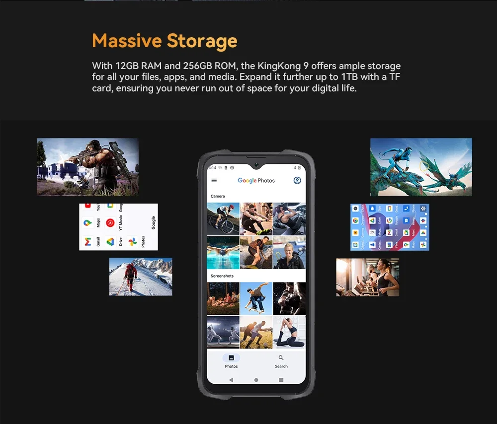 [Shipping From Poland] Cubot KingKong 9 24GB(12+12)+256GB Rugged Smartphone 10600mAh(33W) 6.58"FHD+, 100MP+24MP Night Vision, Shockproof/Waterproof