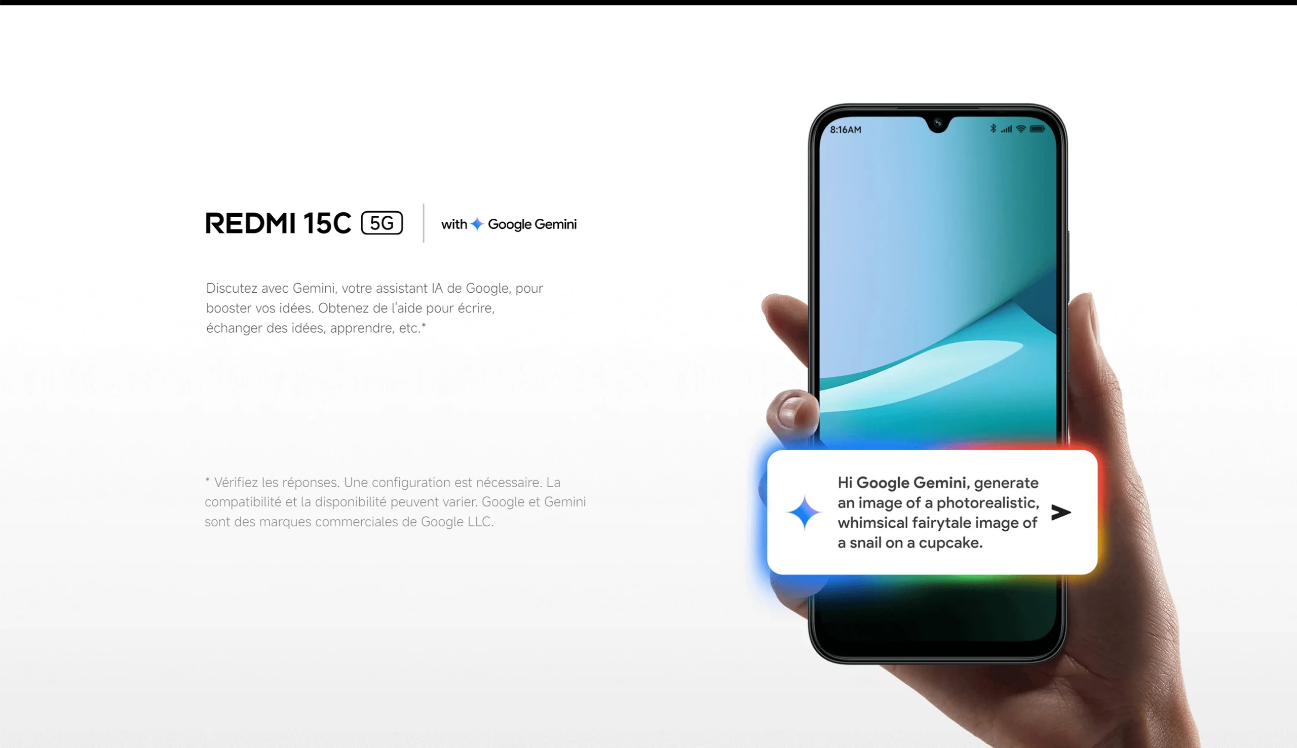 Xiaomi France | REDMI 15C 5G, 6 000 mAh long battery life, immersive screen 6,9", MediaTek Dimensity 6300 with 5G