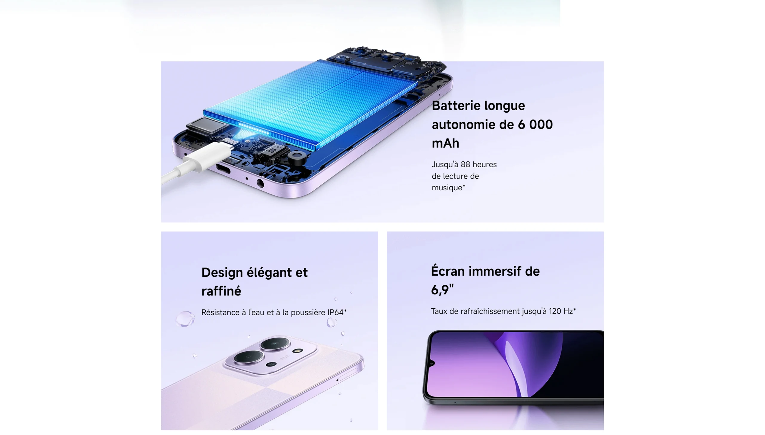 Xiaomi France | REDMI 15C 5G, 6 000 mAh long battery life, immersive screen 6,9", MediaTek Dimensity 6300 with 5G