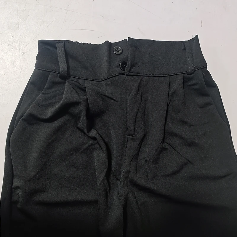 Hot Sale Lady Korean High Waist Suit Pants Female Comfortable Daily Straight Leg Trousers Women Classic Fashion Solid Pants