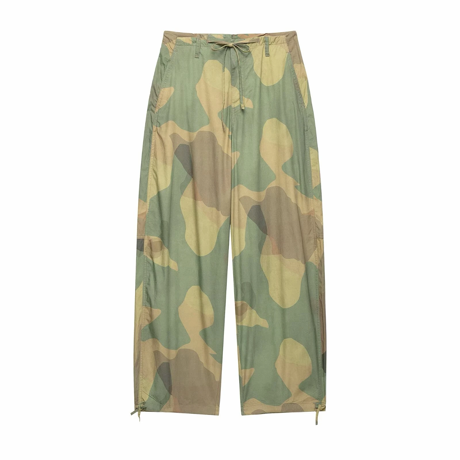 Women's Tie dye Cargo Pant With Lace Trousers With Hight Casual Loose Pant Streetwear Fashion Chic Pant Woman 2026 zanban Pant