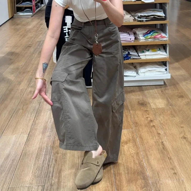 Women Floral Wide Leg Casual Pants High Waisted Loose Trousers 2025 Autumn New Arrival Slimming Comfort