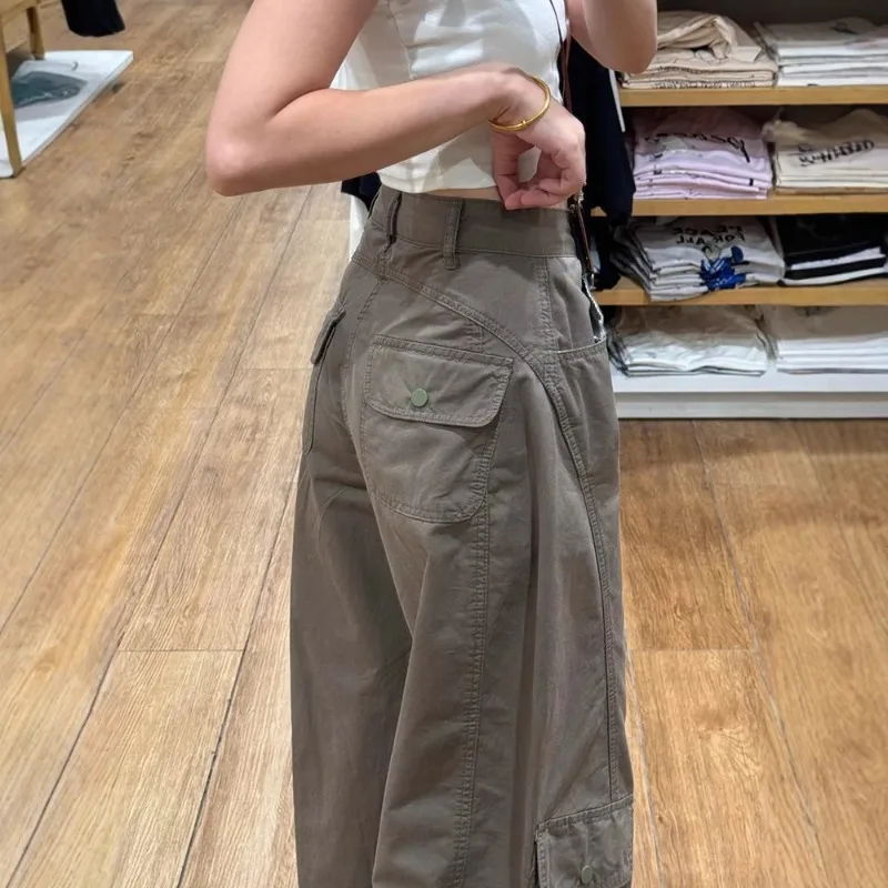 Women Floral Wide Leg Casual Pants High Waisted Loose Trousers 2025 Autumn New Arrival Slimming Comfort