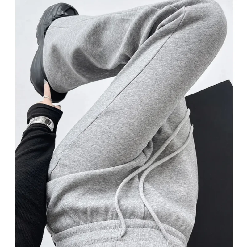 Streetwear Women Drawstring Flare Pants Casual Matching Sportswear New In Lady Leggings & Wide Leg Pants Boot Cut Long Trousers