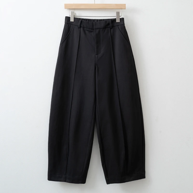 2026 Spring Summer Women Casual Elastic waist Cropped Harem pants office commuter Pants