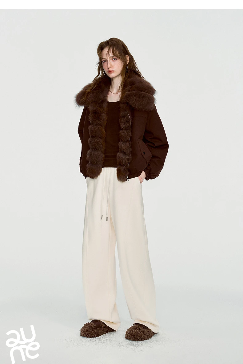 TOYOUTH Women Sweatpants 2026 Winter New Fleece‑Lined Warm Seam‑Detail Casual Long Bottoms