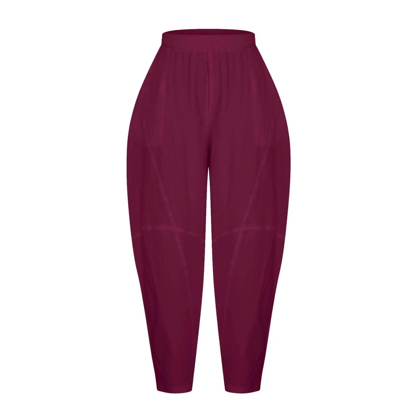 Oversize Linen Pants Women Bloomers Korean Fashion Solid Loose Wide Leg Pants Retro Hippie Yoga Straight Pants For Women 2025