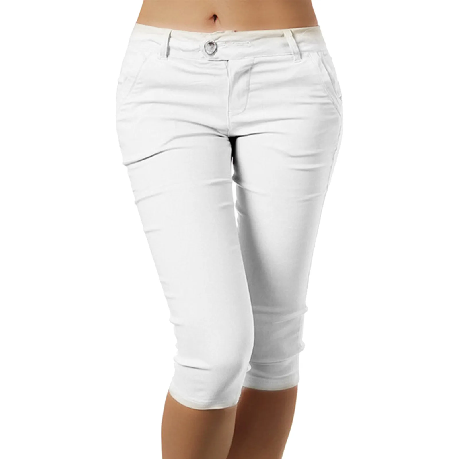 Womens Pants Summer Outdoor Casual Skinny Capris Cargo Pants Slim Fit Leggings Overalls Thin Slim Pencil Pants For Women Tights