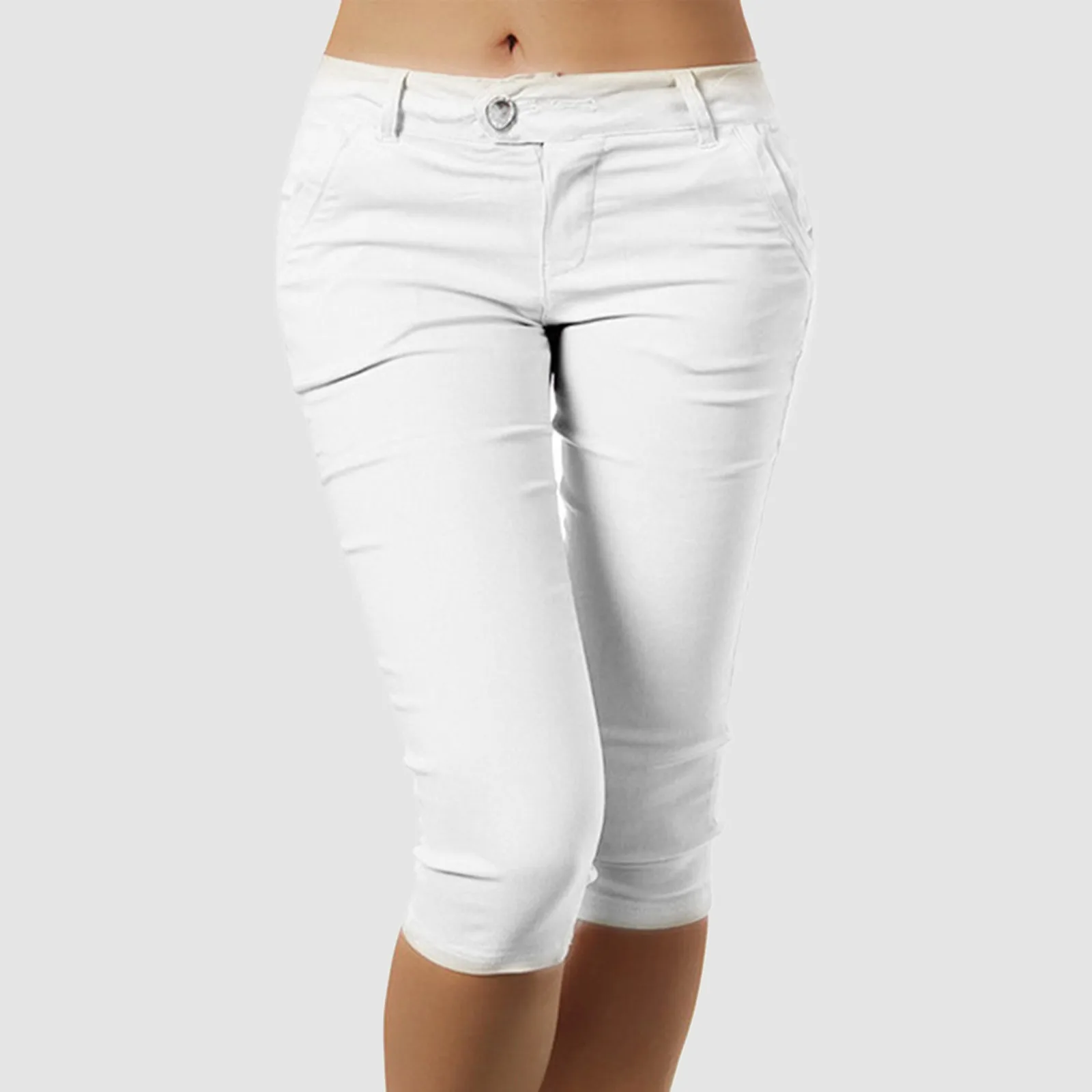 Womens Pants Summer Outdoor Casual Skinny Capris Cargo Pants Slim Fit Leggings Overalls Thin Slim Pencil Pants For Women Tights